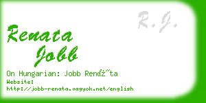 renata jobb business card